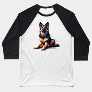 Dog Popart Baseball T-Shirt